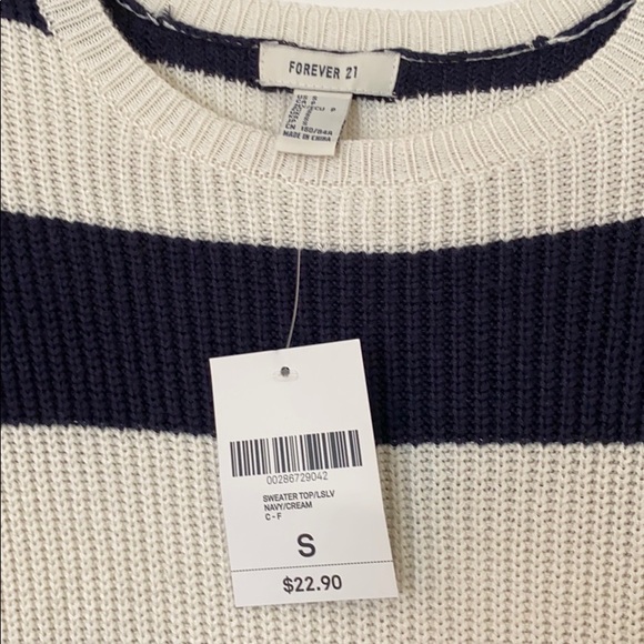 F21 striped knit sweater - Picture 3 of 3